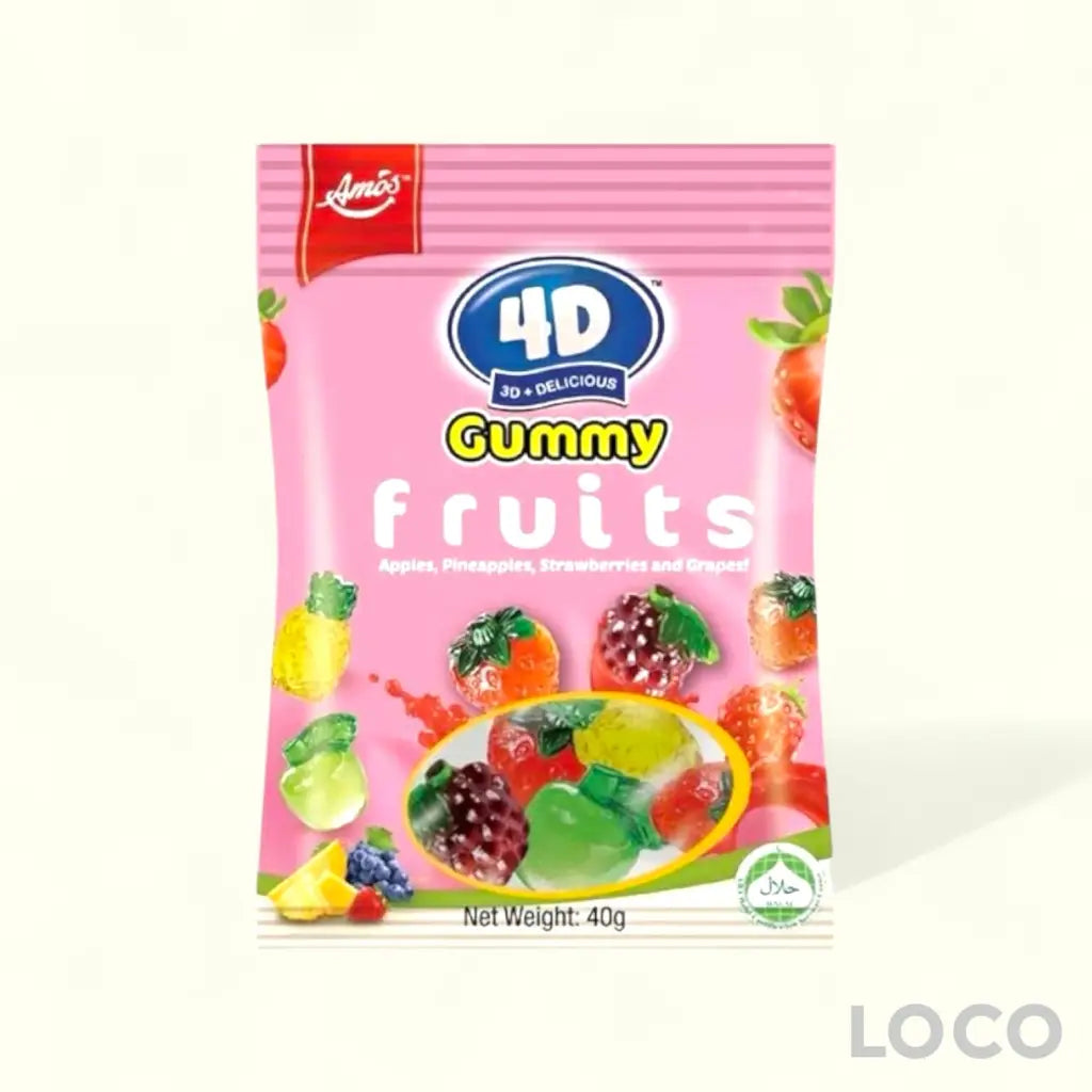 4D Gummy Fruits 30g
