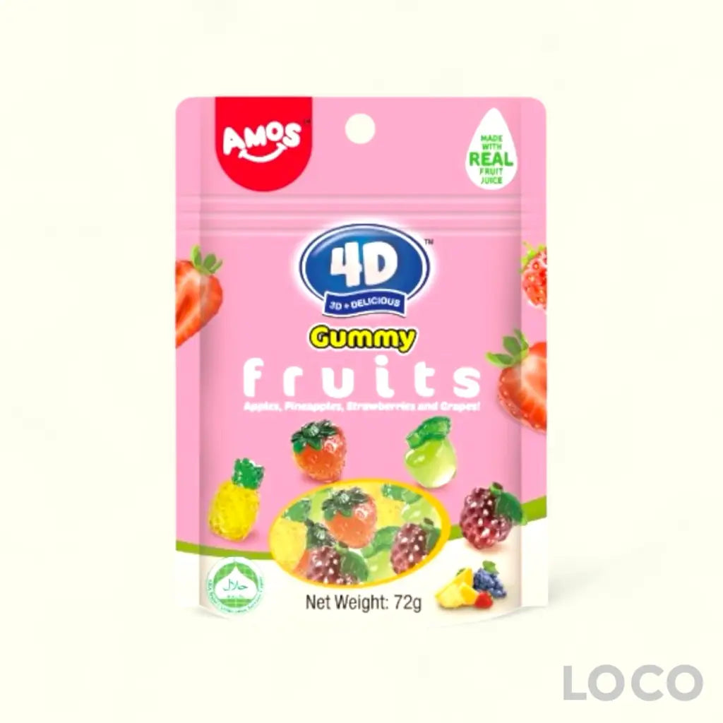 4D Gummy Fruits 65g