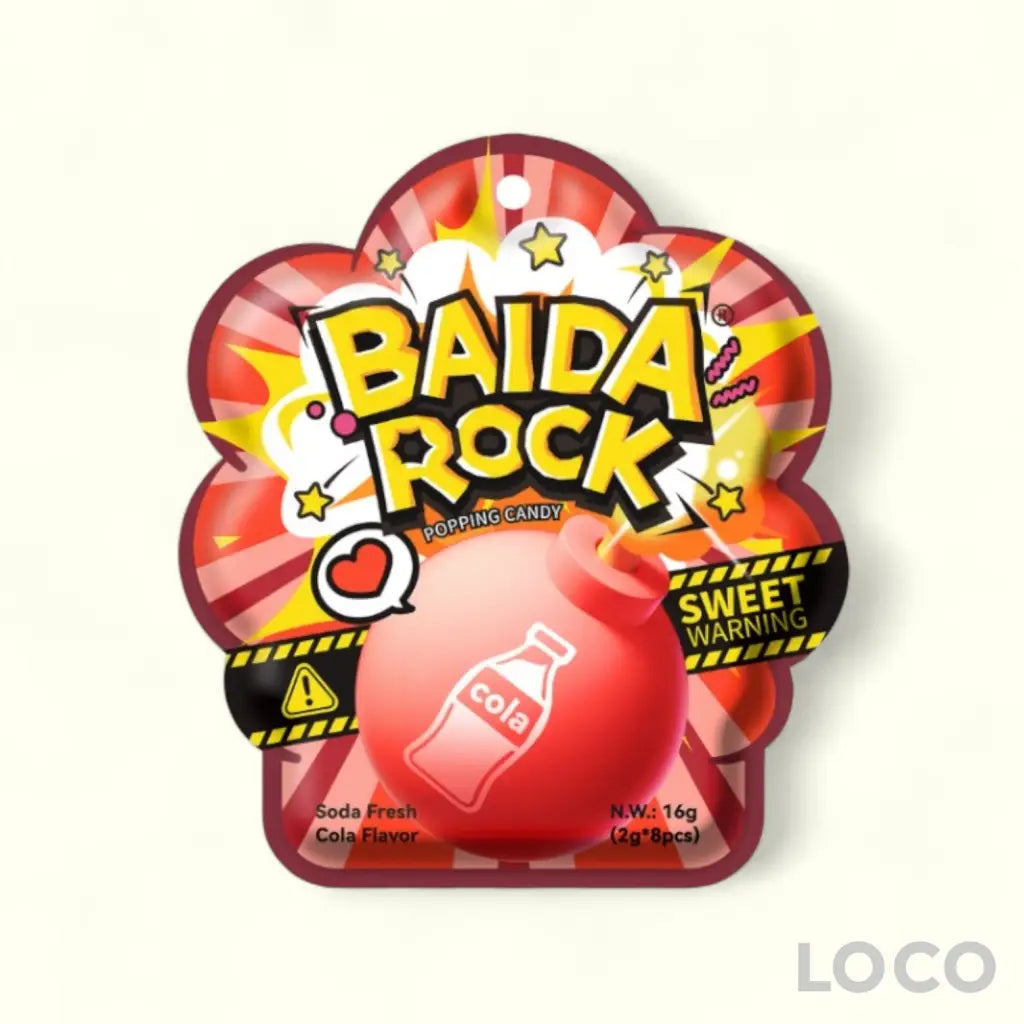 Baida Rock Popping Candy 2g x 8s - Cola