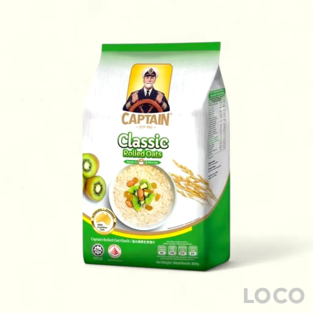 Captain Oats Foil Pack 800g - Rolled Oats 800g