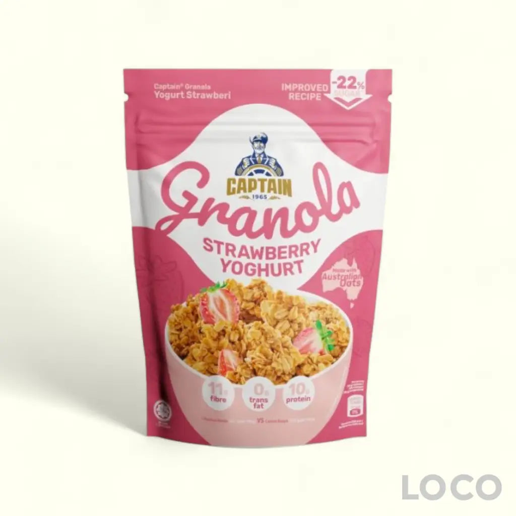 Captain Oats Granola 200g - Strawberry Yoghurt