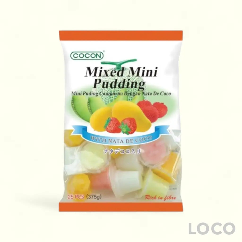 Cocon Mini Nata Decoco Pudding Mixed 15g x 25s