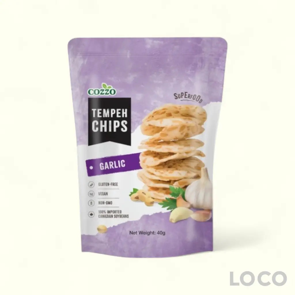 Cozzo Tempeh Chips 40g - Garlic 40g