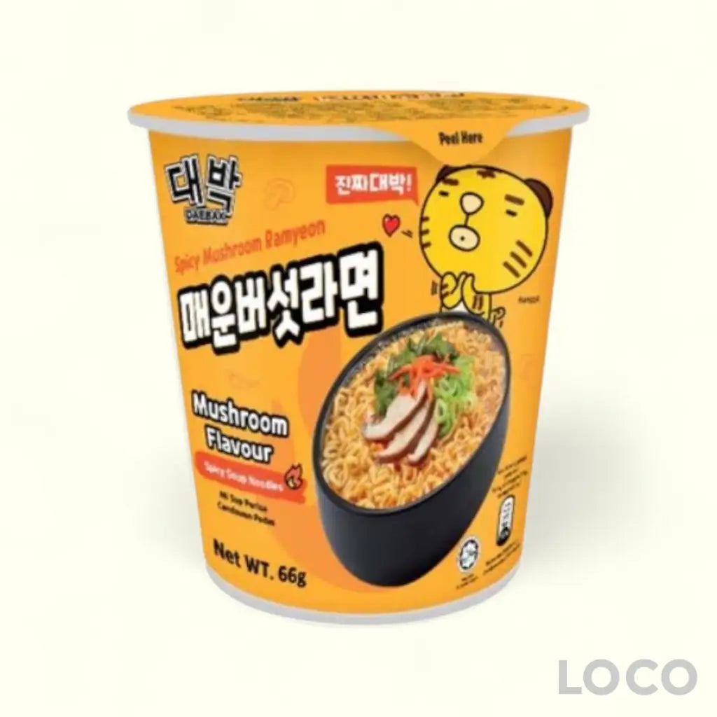 Daebak Cup Ramyeon - Mushroom 66g