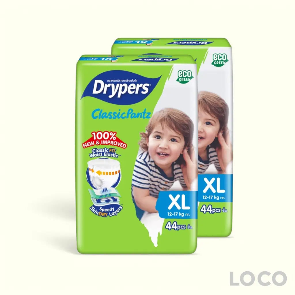 Drypers ClassicPantz Mega Twin Pack - XL 44 X 2 - Baby