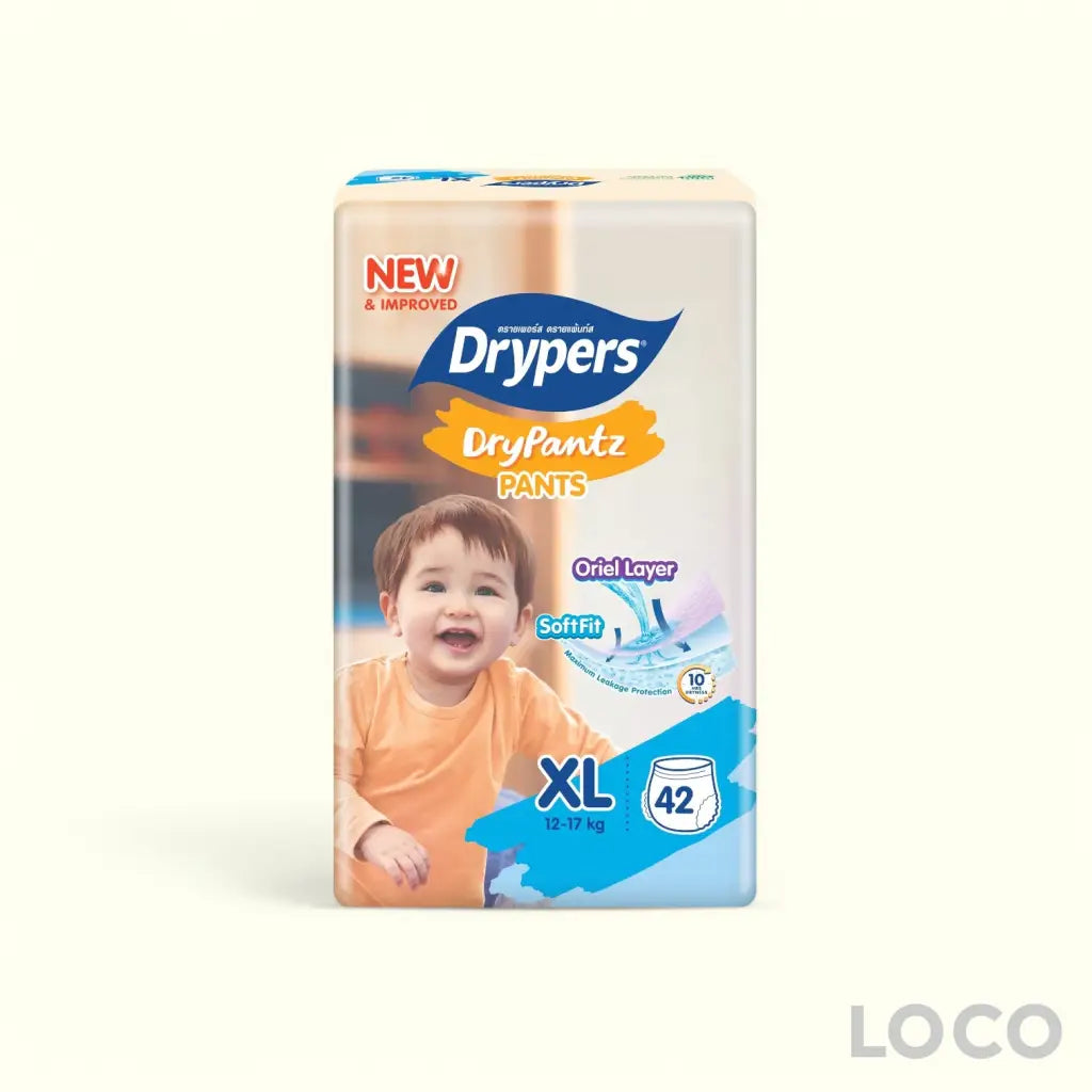 Drypers Drypantz Mega Pack - XL 42 - Baby Diapers