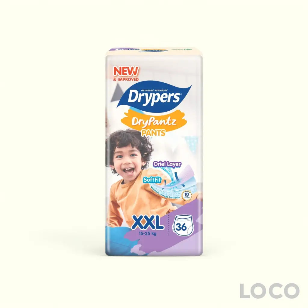 Drypers Drypantz Mega Pack - XXL 36 - Baby Diapers