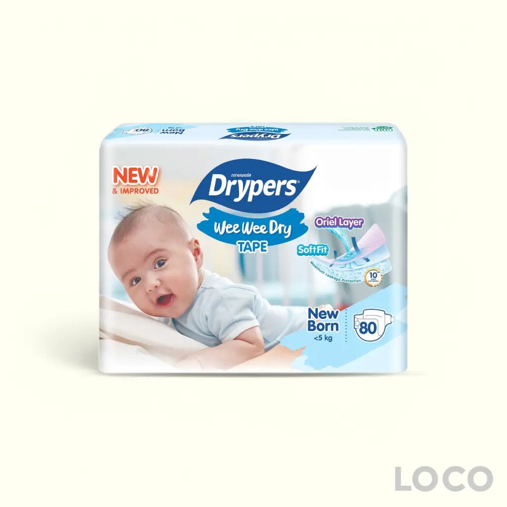 Drypers Wee Wee Dry Open Mega Pack - Baby Diapers