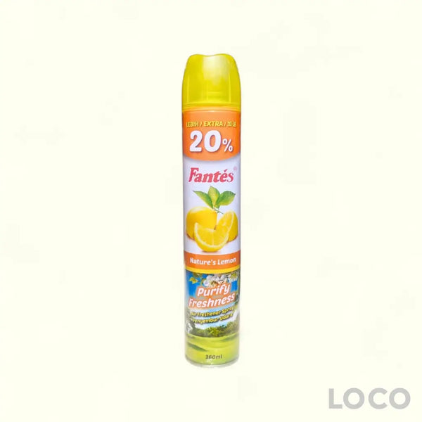 Fantes Air Freshener Spray 300ML + 20% - Lemon