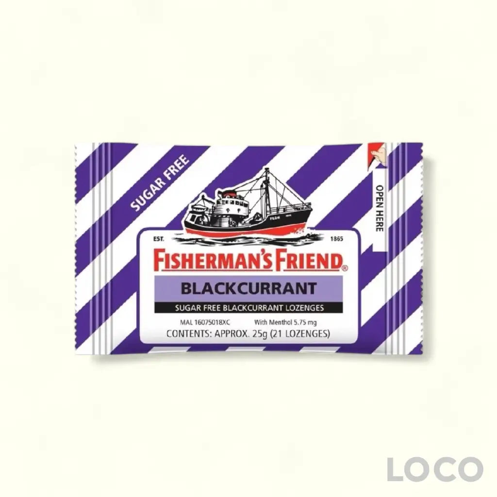 Fisherman Friend Lozenges 25G - Sugarfree Blackcurrant