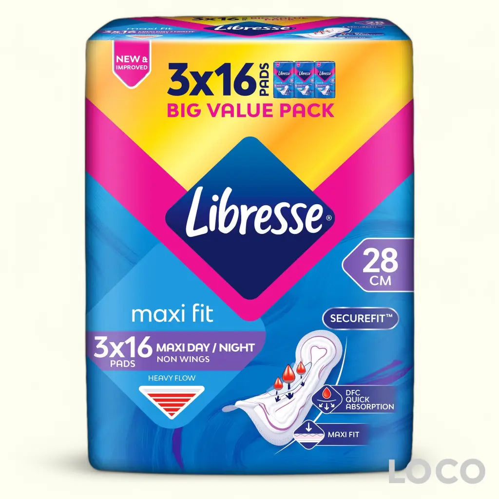 Libresse Unscented Feminine Pads Big Value Pack - MaxiNW
