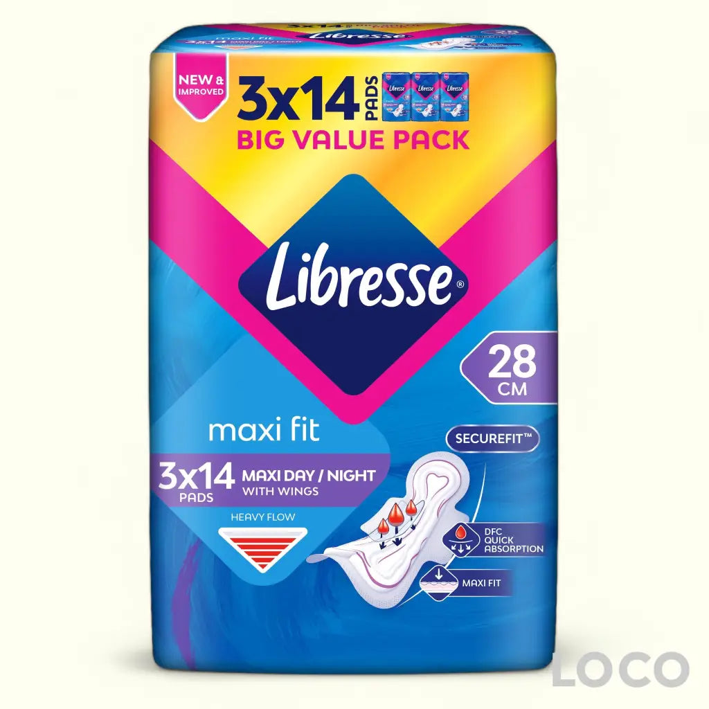 Libresse Unscented Feminine Pads Big Value Pack - MaxiW