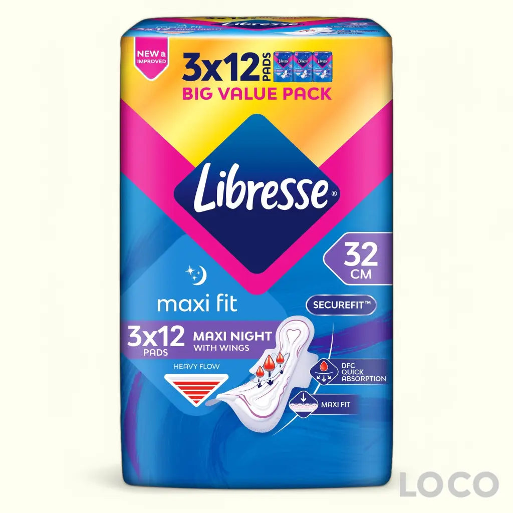 Libresse Unscented Feminine Pads Big Value Pack - NightELW