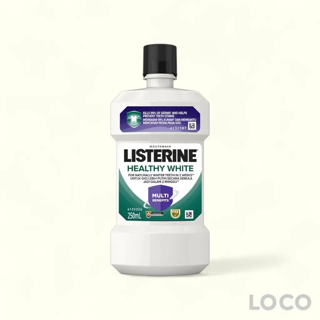 Listerine Mouthwash 250ml - Healthy White 250ml