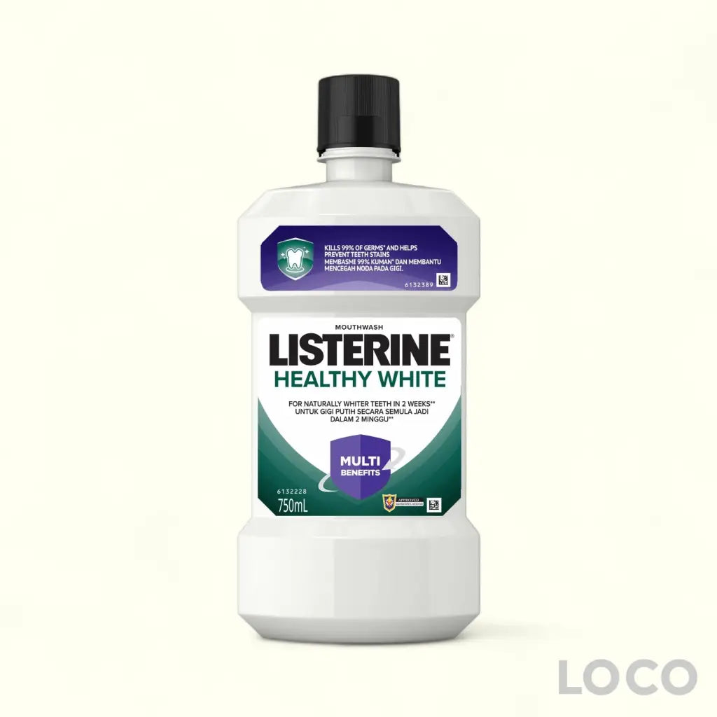 Listerine Mouthwash 750ml - Healthy White 750ml