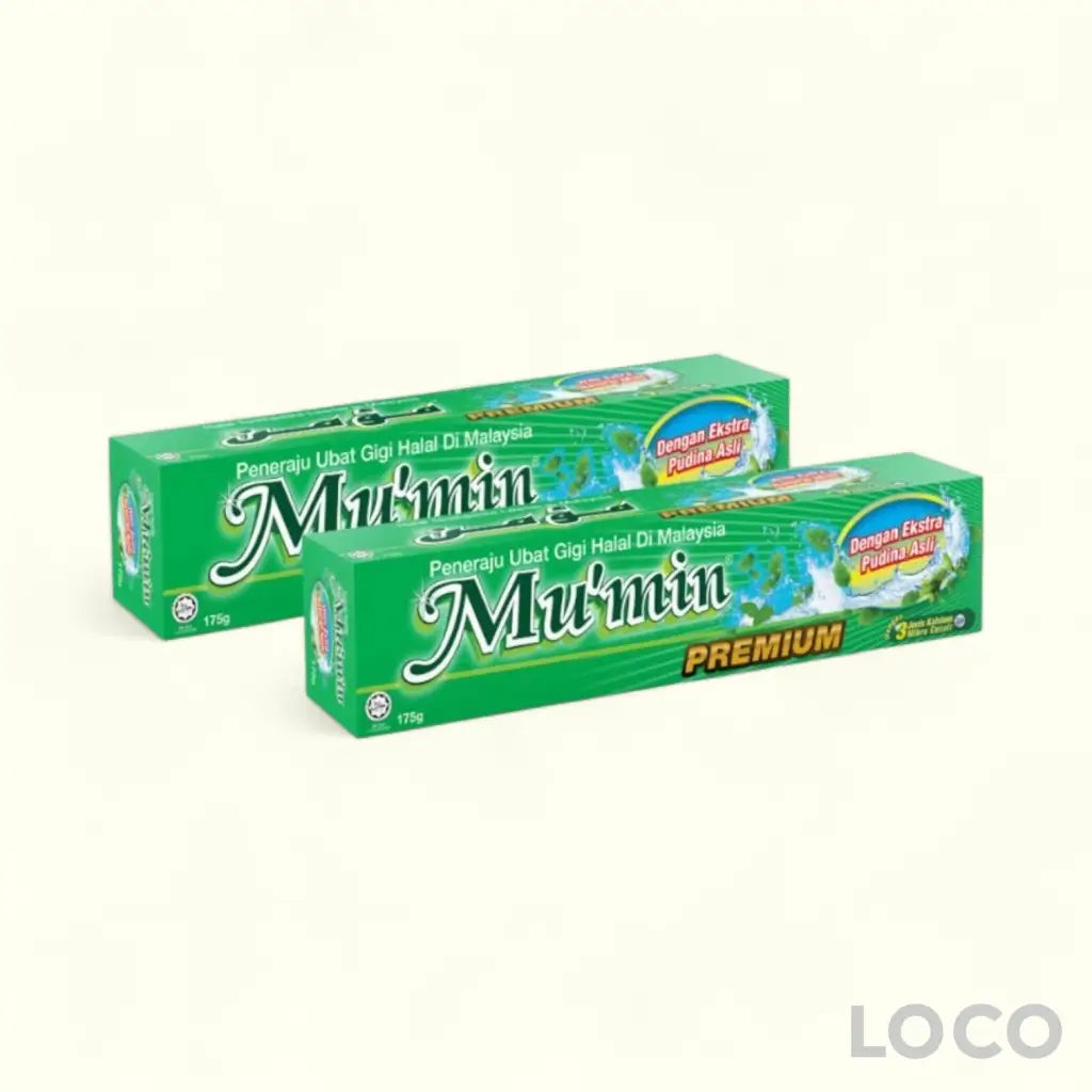 Mumin Toothpaste Premium 175Gx2 - Pudina Asli