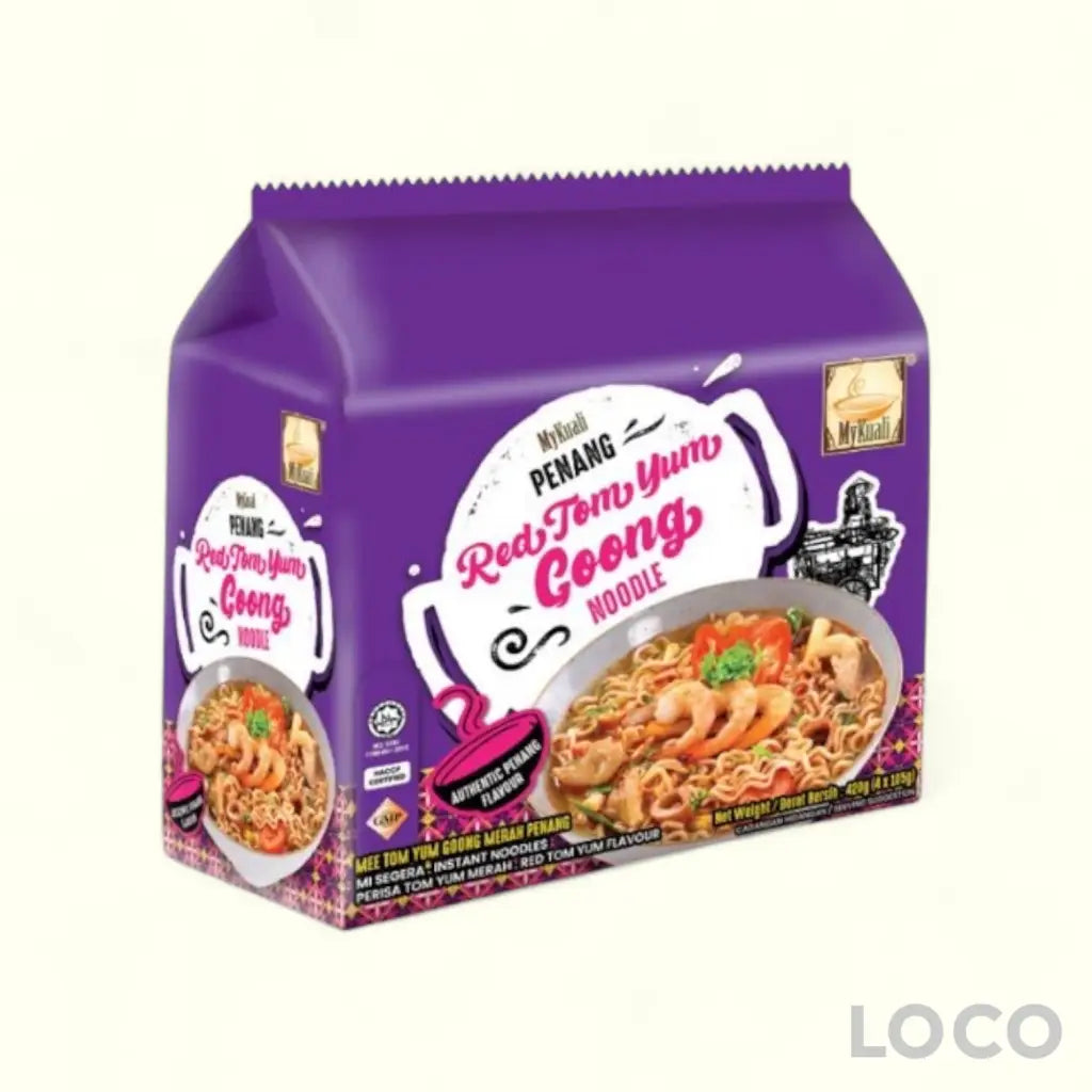 MyKuali Instant Noodle Pack of 4 - Red Tom Yum Goong 105gx4