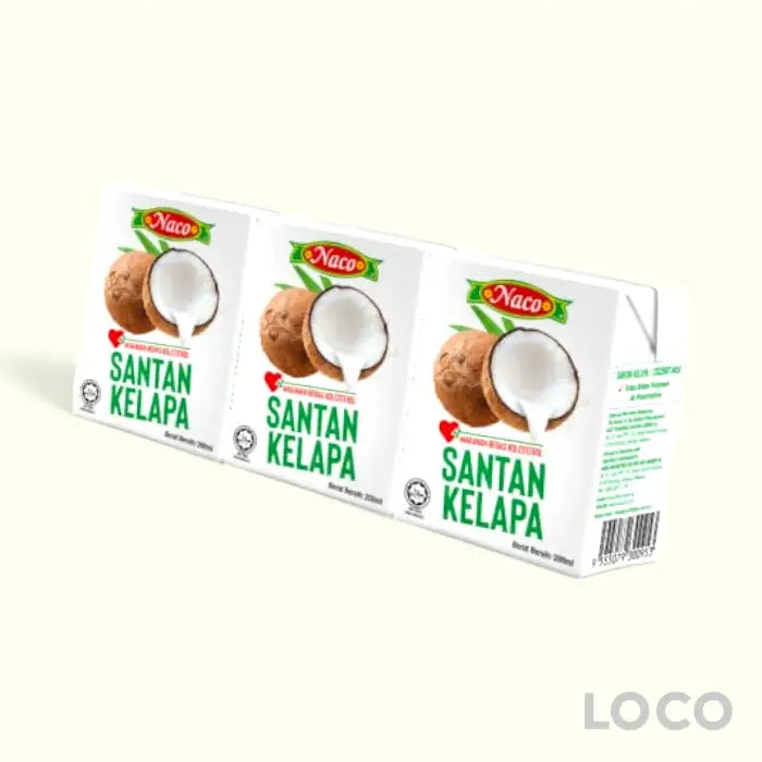 Naco Coconut Milk 3x200ml - Cooking Aids