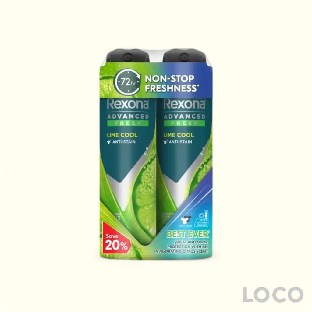 Rexona Men Anti-Perspirant Spray 72H 2x135ml Twin Pack