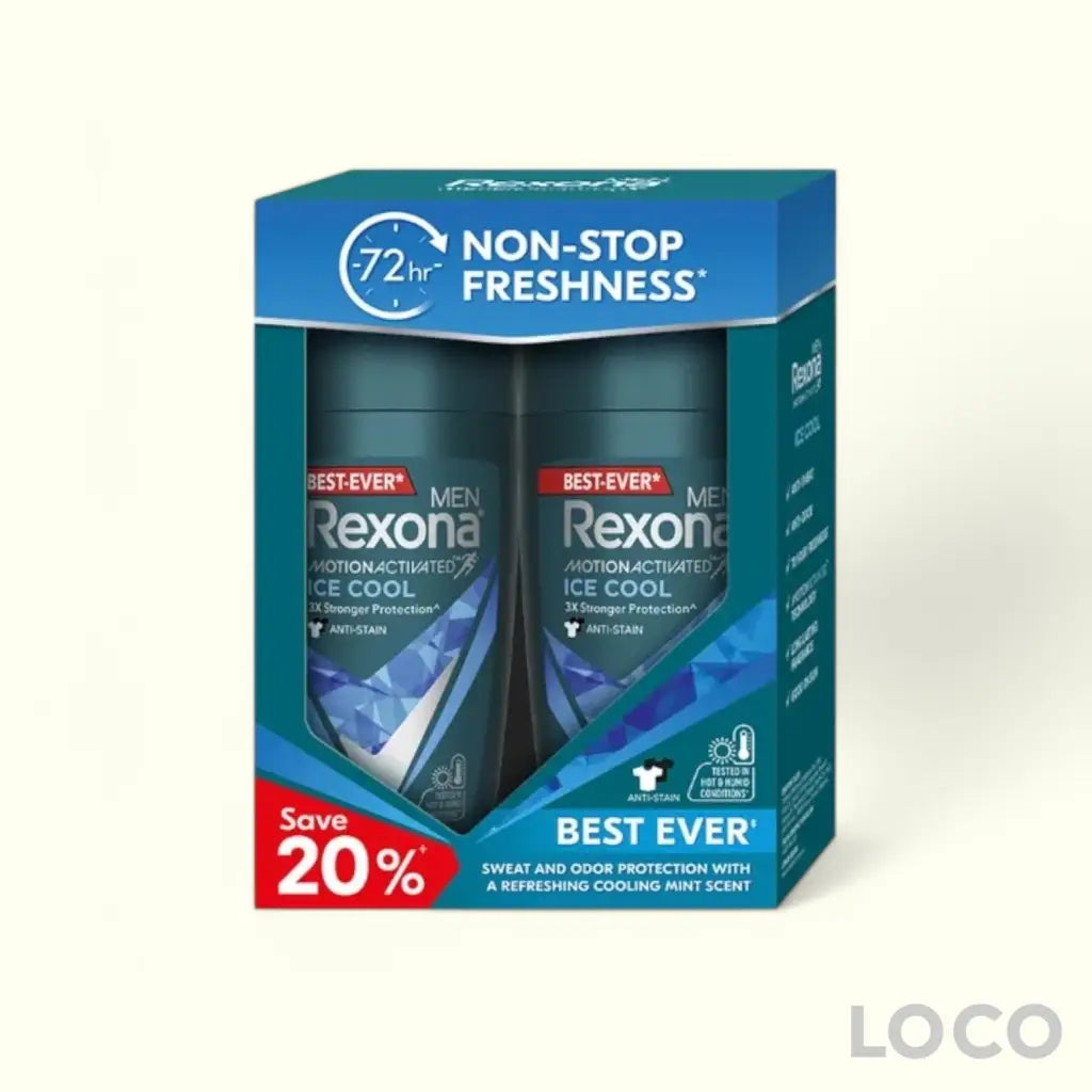 Rexona Men Anti-Perspirant Spray 72H 2x135ml Twin Pack