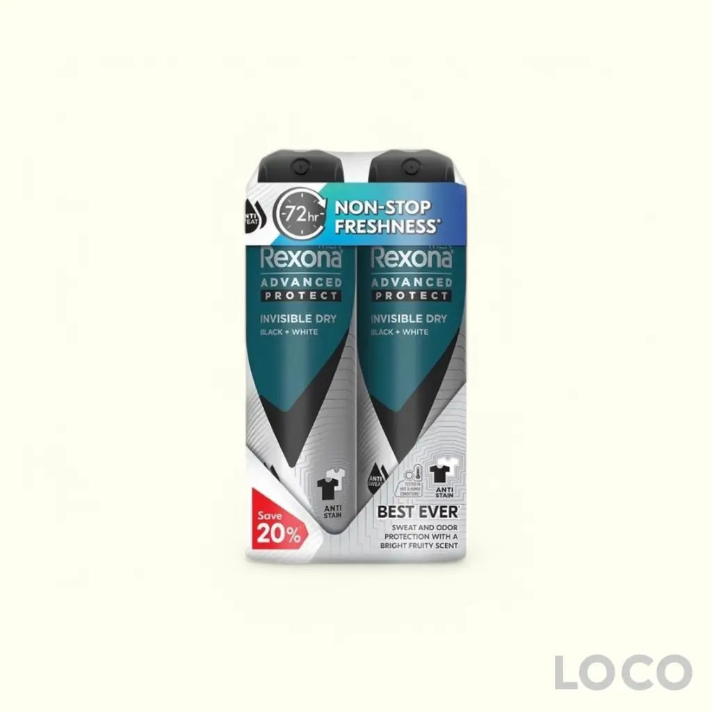 Rexona Men Anti-Perspirant Spray 72H 2x135ml Twin Pack
