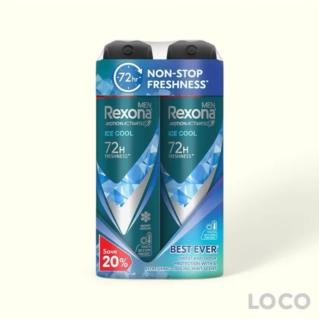 Rexona Men Anti-Perspirant Spray 72H 2x135ml Twin Pack