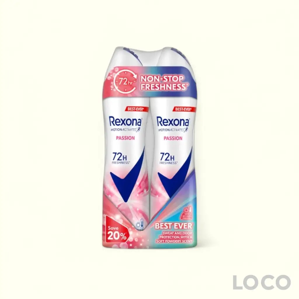 Rexona Women Anti-Perspirant Spray 72H 2x135ml Twin Pack