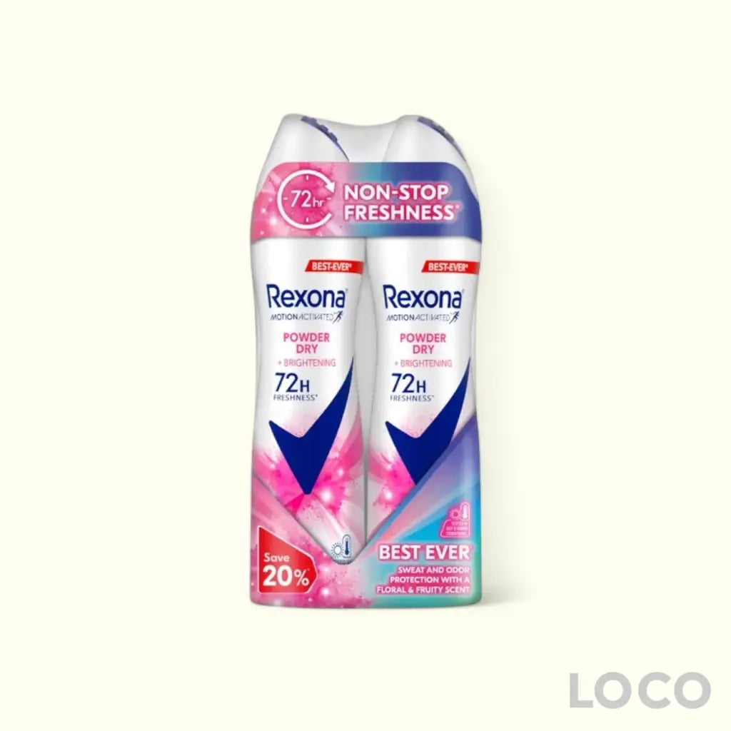Rexona Women Anti-Perspirant Spray 72H 2x135ml Twin Pack