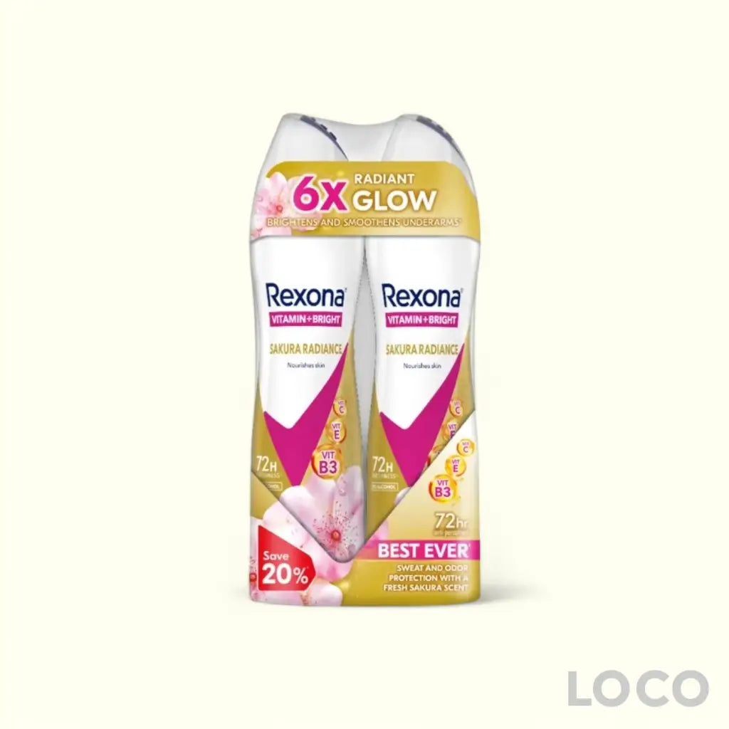 Rexona Women Anti-Perspirant Spray 72H 2x135ml Twin Pack