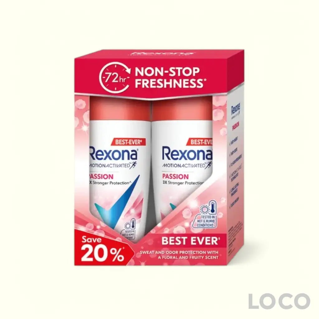Rexona Women Roll On 72H 2x45ml Twin Pack - Passion (2X45ml)