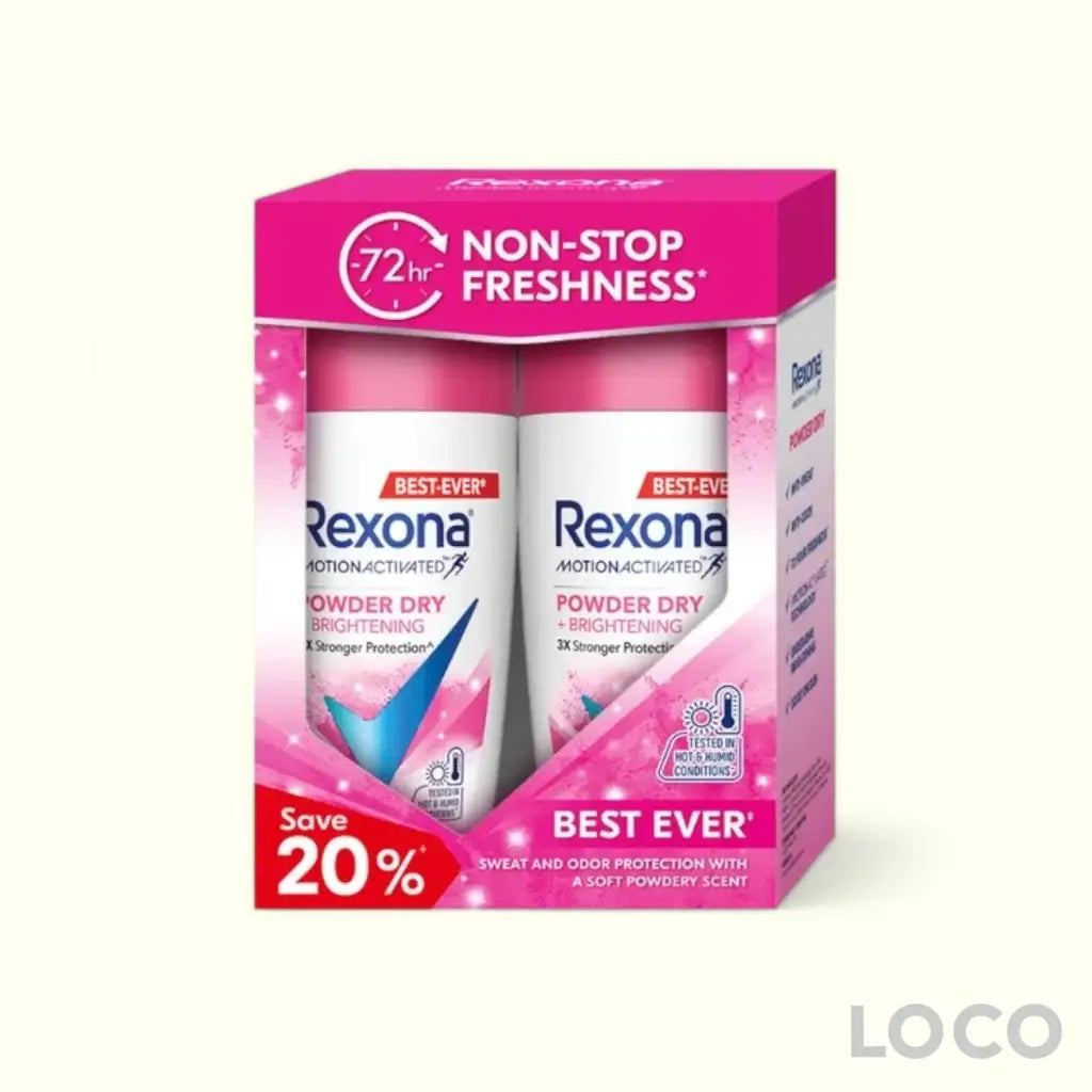 Rexona Women Roll On 72H 2x45ml Twin Pack - Powder Dry