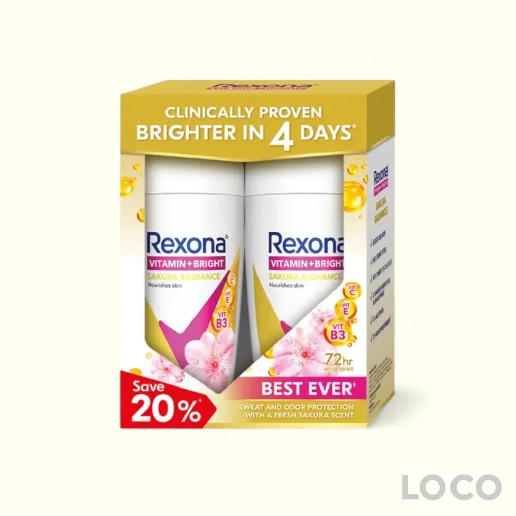 Rexona Women Roll On 72H 2x45ml Twin Pack - Vitamin Bright