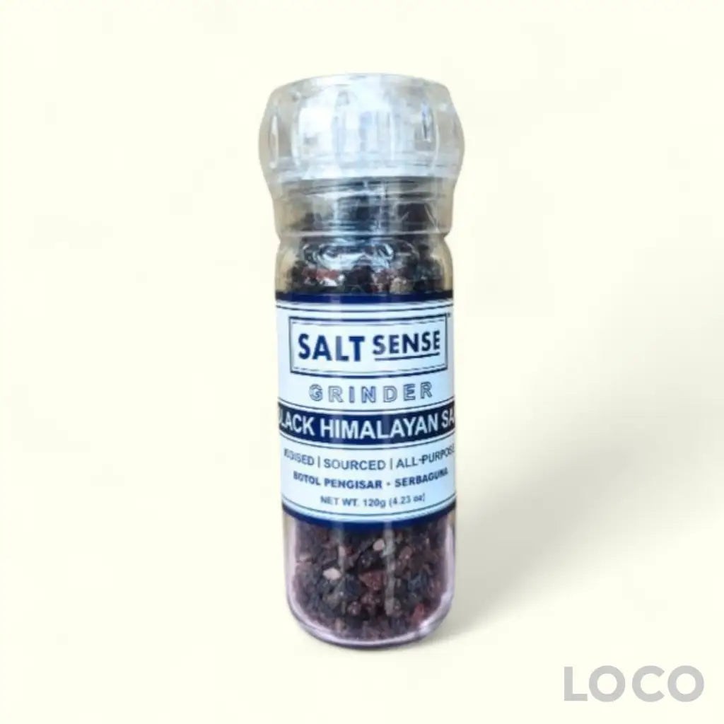 SaltSense Grinder Himalayan Rock Salt 120G - Black