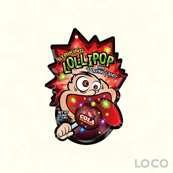Striking Lollipop With Popping Candy 13.8G - Cola
