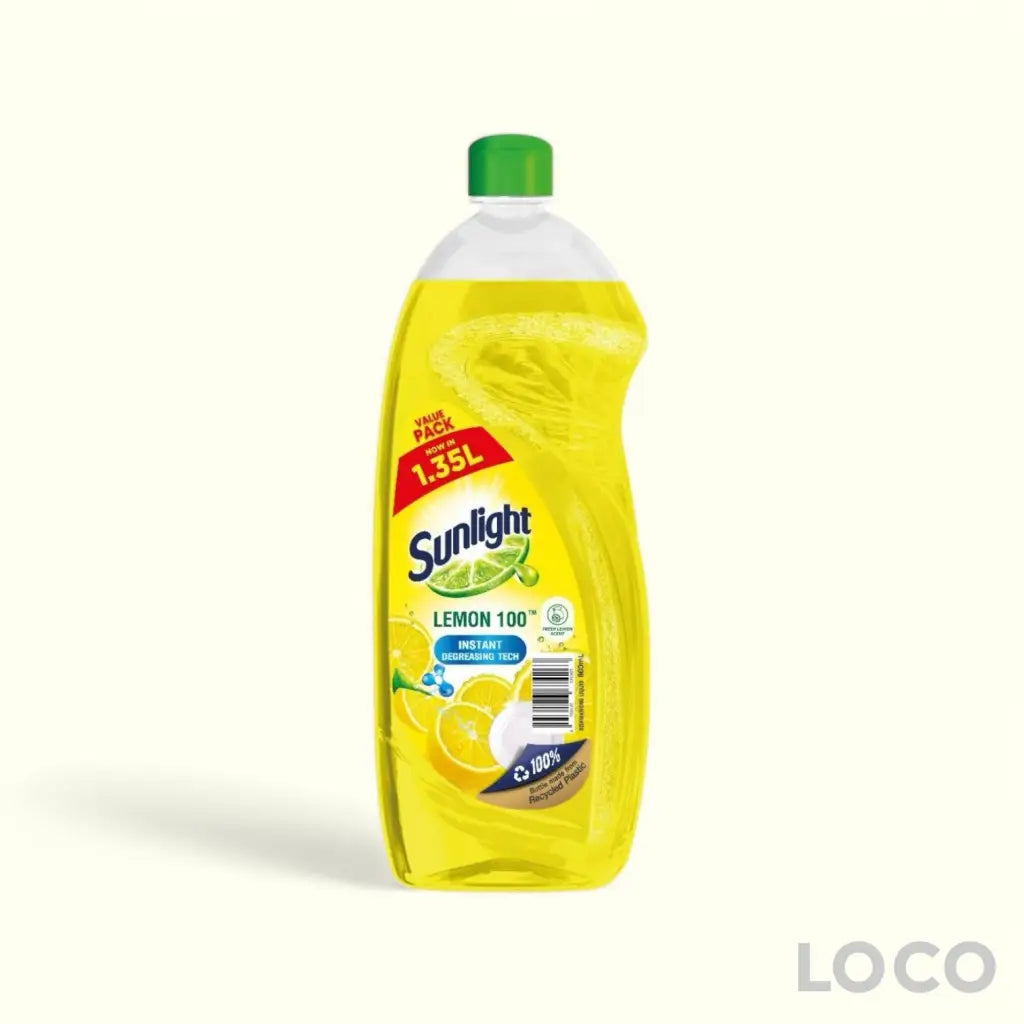 Sunlight Dishwash Liquid 1.35L - Lemon 1.35L - Dishwashing