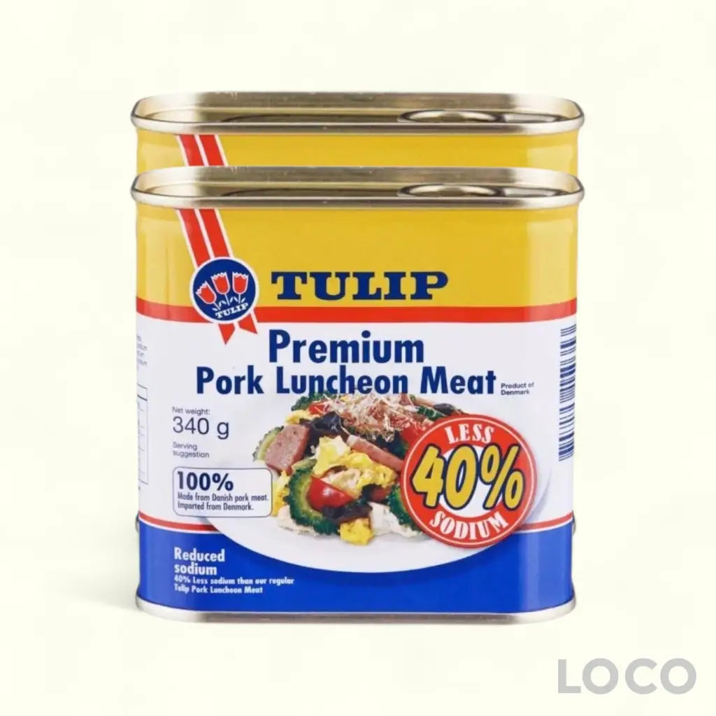Tulip Premium Pork Luncheon Meat Twin Pack FOC Square Box