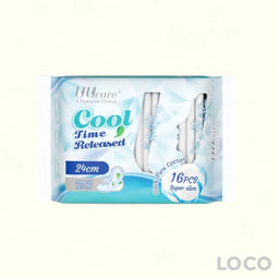 UUCare Cool Tech Antibacterial Feminine Pads Day 24cm 16S