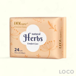 UUCare Natural Herbs Feminine Pads Day 24cm 12S