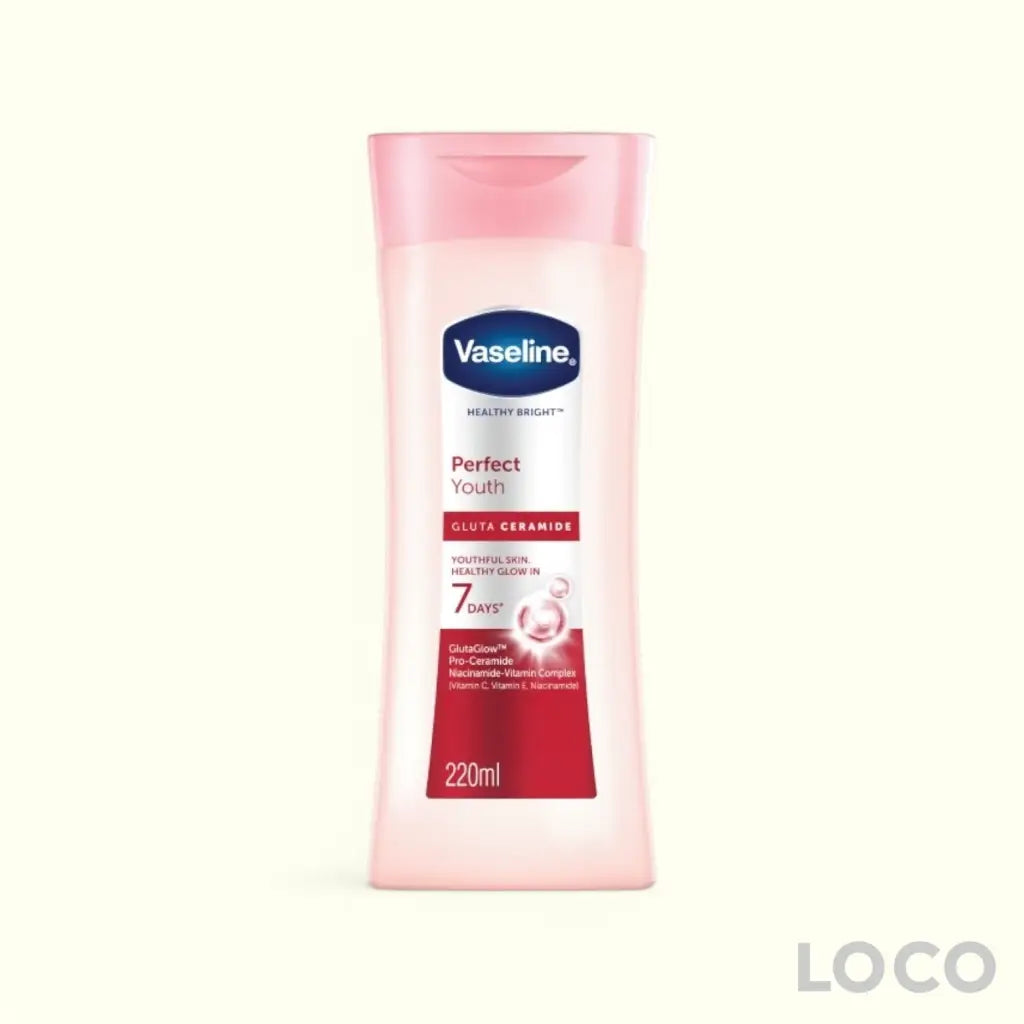Vaseline Body Lotion Gluta E 220ml - Perfect Youth 220ml