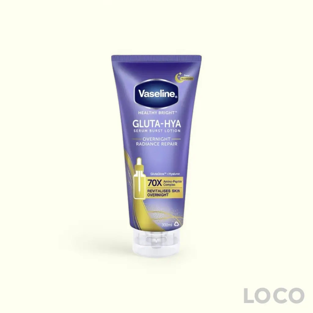 Vaseline Gluta-Hya Serum Burst Lotion 300ml - Overnight