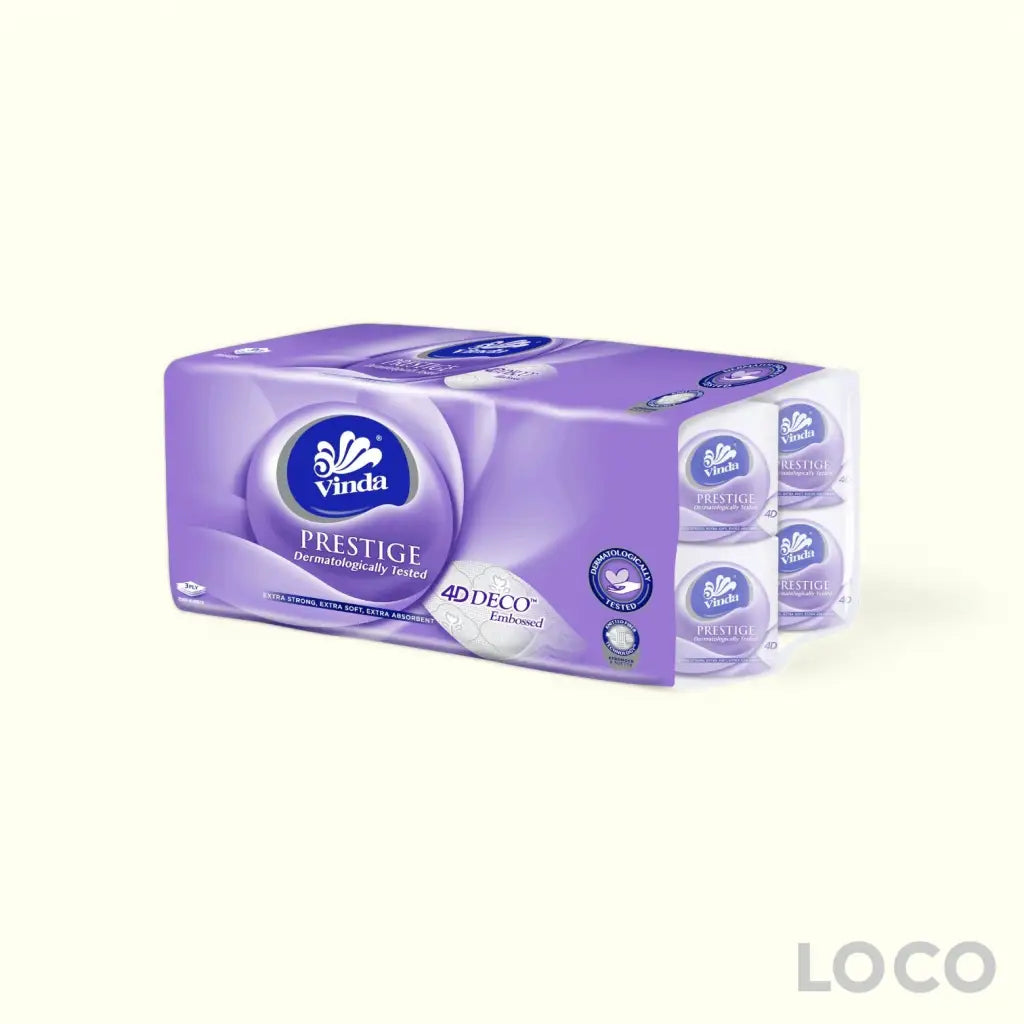 Vinda Toilet Roll 3ply Mega 16 Rolls - Paper & Cotton