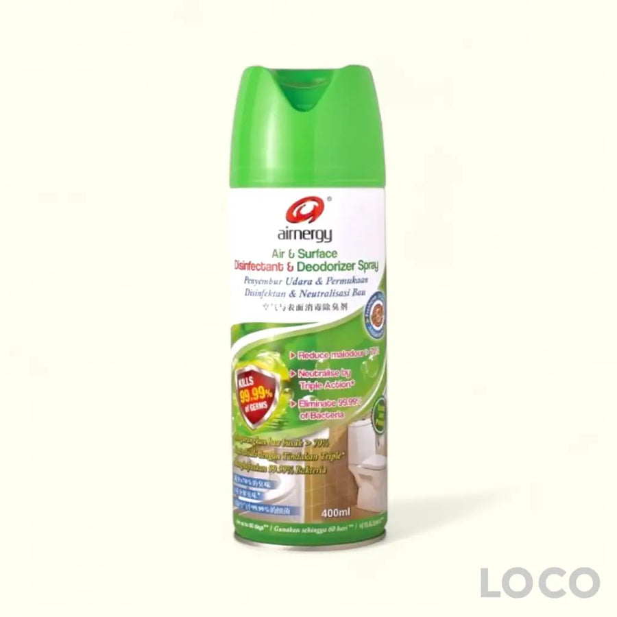 AirNergy Disinfectant & Deodorizer Spray 400ml