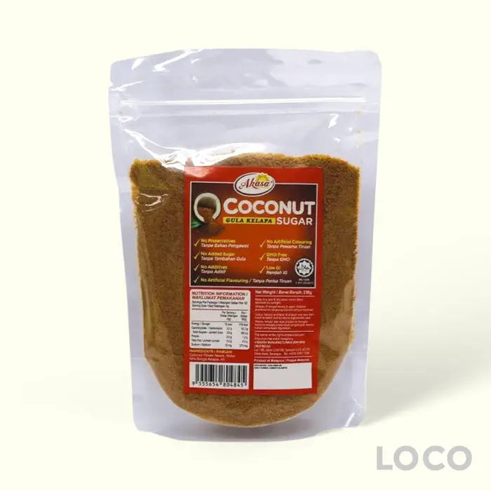 Akasa Coconut Sugar 250g - Cooking Aids