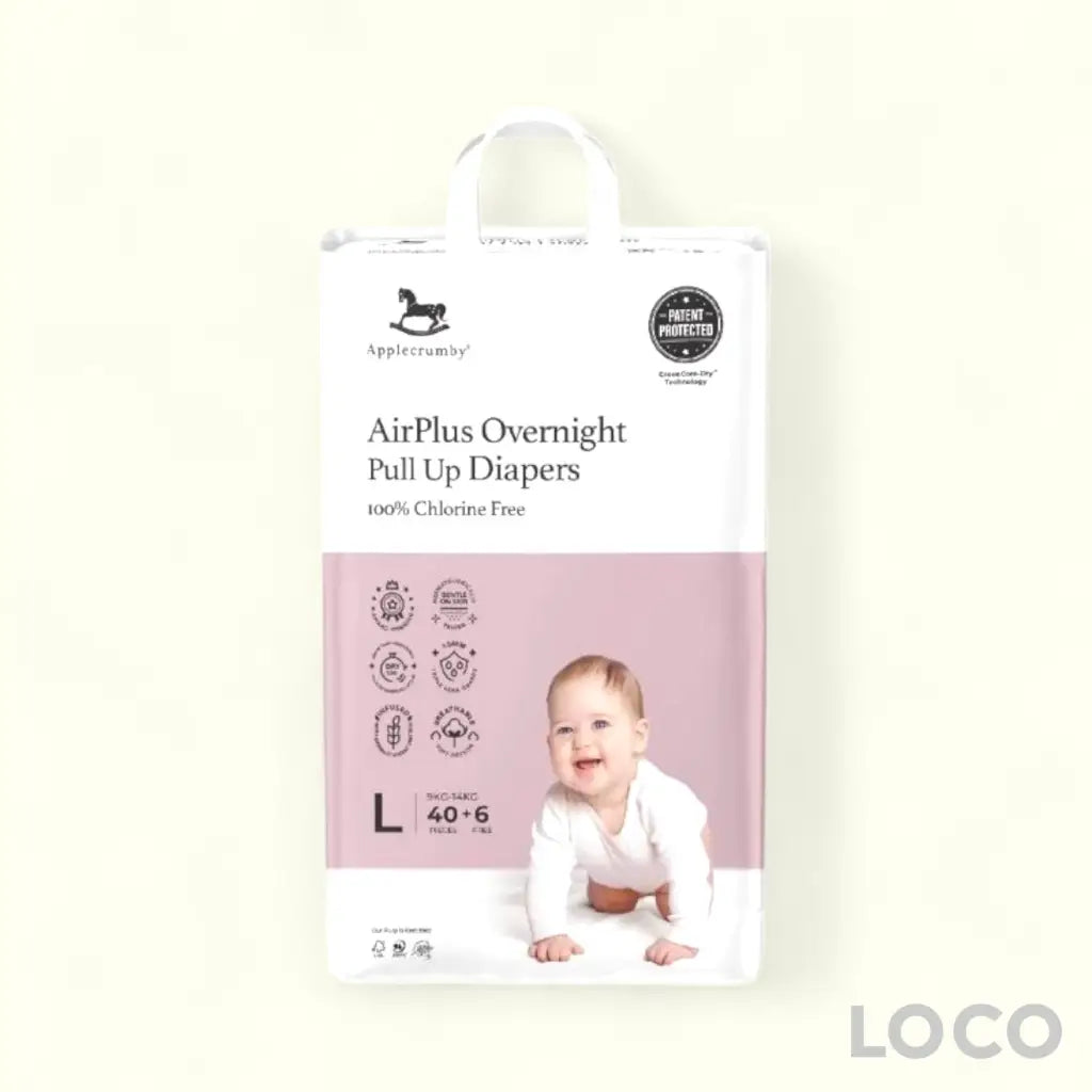 Applecrumby Airplus Overnight Pull Up Diapers - L40