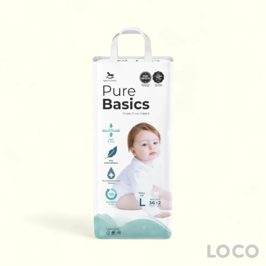 Applecrumby Purebasics Pull Up Diaper - L36