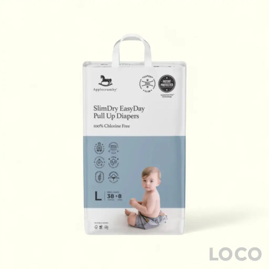 Applecrumby Slimdry Easyday Pull Up Diapers - L38