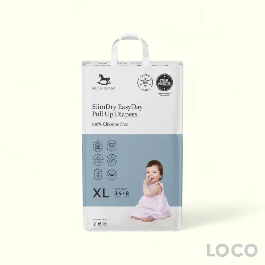 Applecrumby Slimdry Easyday Pull Up Diapers - XL34