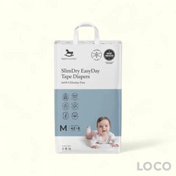 Applecrumby Slimdry Easyday Tape Diapers - M42
