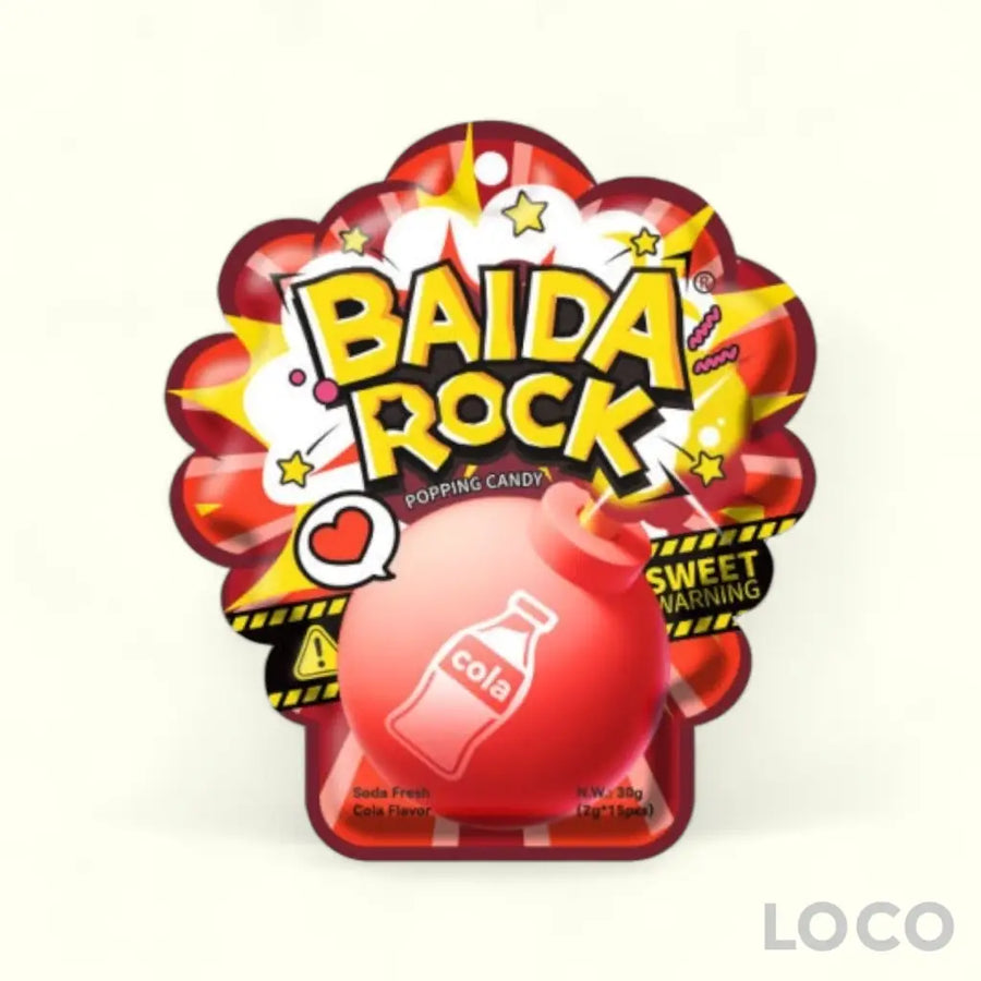 Baida Rock Popping Candy 2g x 15s - Cola