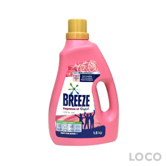 Breeze Liquid 2In1 With Fragrance Of Comfort 1.5kg - Laundry